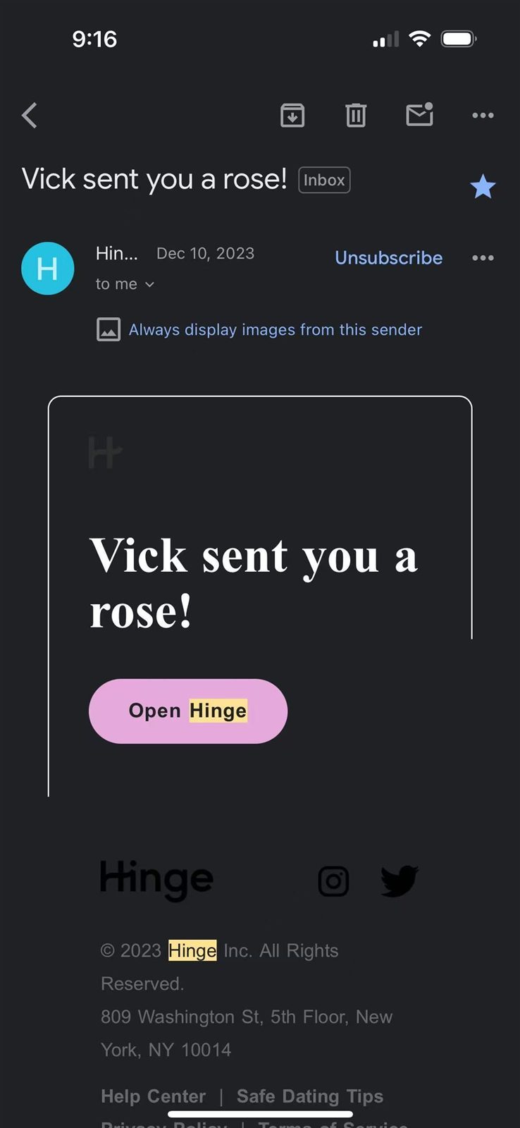 Vick and Vicki — the encounter